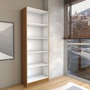 Ver imagem 3 de Estante para Livros Alexa 4 Prateleiras Cinamomo - Panorama Móveis