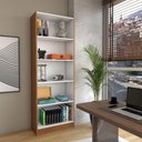 Ver imagem 2 de Estante para Livros Alexa 4 Prateleiras Cinamomo - Panorama Móveis