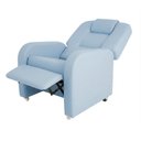 Ver imagem 2 de Poltrona Layout Move Gii Reclinável Suporta 135kg Madeira Eucalipto Poliuretano Azul Mecanismo