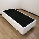 Ver imagem 5 de Cama Solteiro Branca Estrutura Reforçada Baú Embutido Quarto Pistão a Gás