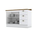 Ver imagem 5 de Balcão Modulado com Tampo 120cm 2 Portas 3 Gavetas Emily Henn