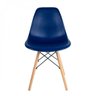 Conjunto de 4 Cadeiras Pp Base Madeira Eames Dsw-m  Azul - 6
