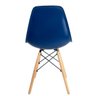Conjunto de 4 Cadeiras Pp Base Madeira Eames Dsw-m  Azul - 2