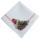 Ver imagem 3 de Kit 4 Guardanapos de Tecido Guirlanda Festa Natal 40cmx40cm