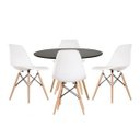 Ver imagem 7 de Conjunto de 4 Cadeiras Pp Base Madeira Eames Dsw-m 