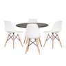 Conjunto de 4 Cadeiras Pp Base Madeira Eames Dsw-m  - 7