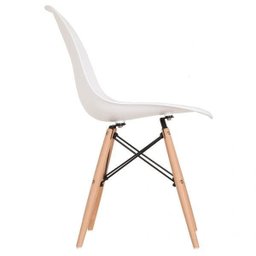 Conjunto de 4 Cadeiras Pp Base Madeira Eames Dsw-m  - 6