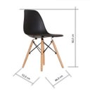 Ver imagem 4 de Conjunto de 4 cadeiras Pp Base Madeira Eames Dsw-m