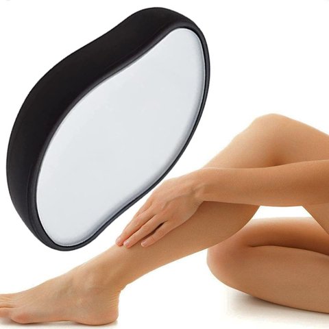 Pedra Depiladora Esfoliante Depilador Cristal Magico Reutilizavel Depila Pele Rosto Corpo Mao Braço