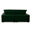 Ver imagem 6 de Sofa Retratil Reclinavel 2 Lugares 2,60m Atlantis Veludo Verde Lansofbr