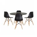 Ver imagem 7 de Conjunto de 4 Cadeiras PP Base Madeira Eames Dsw-m Preto