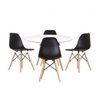 Conjunto de 4 Cadeiras Pp Base Madeira Eames Dsw-m  - 3