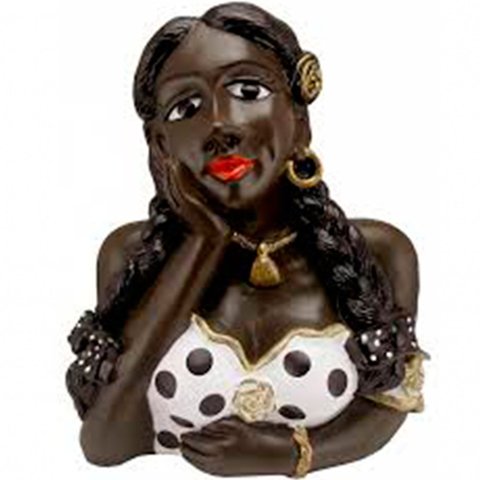 Namoradeira Grande com Trança no Cabelo Branca