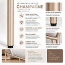 Ver imagem 4 de Kit 2 Cadeiras Tulipa Estofadas e Base em Aço Carbono para Cozinha e Sala de Jantar - Champagne |