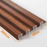 Kit 10 Painel Ripado Prime Madeira Pvc Pau Ferro 2,9m X 16cm - 4