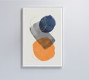Ver imagem 1 de Quadro Abstrato Círculos 2 - 80x120 Cm - Adesivo Fotográfico