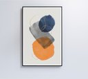Ver imagem 5 de Quadro Abstrato Círculos 2 - 80x120 Cm - Adesivo Fotográfico