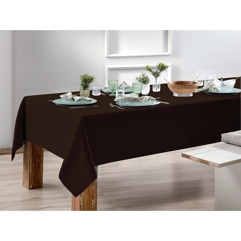 Toalha Mesa Oxford 140x140 Quadrada Admirare - Marrom