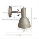 Ver imagem 3 de Arandela Roma de Cabeceira com Interruptor Cor Champagne