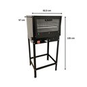 Ver imagem 4 de Forno Médio com Cavalete 80 Litros Alta Pressão com Tampa de Vidro Cefaz FRG-10