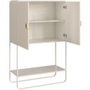 Ver imagem 4 de Balcão Aparador Bar para Sala Industrial 2 Portas 90cm Alek A03 Off White - Lyam Decor