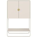 Ver mais imagens de Balcão Aparador Bar para Sala Industrial 2 Portas 90cm Alek A03 Off White - Lyam Decor