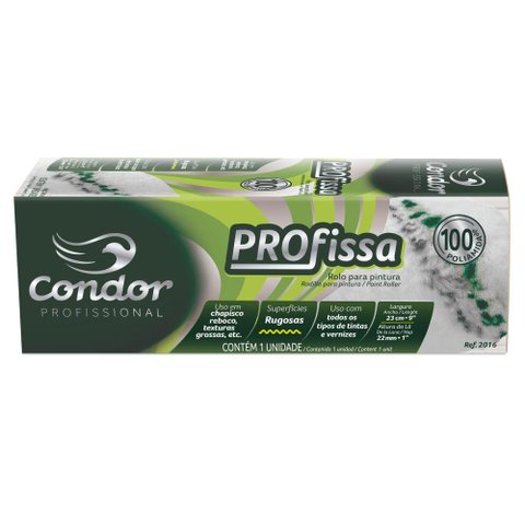 Rolo de Lã 23cm sem Suporte 2016 Condor