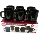 Ver imagem 1 de Conjunto de Xícaras de Café na Cor Preta 6 Peças 80ml - D0ca53 - Dolce Home