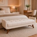 Ver imagem 5 de Puff Recamier 160cm Andros Courino Off White - Sallar Home