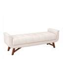 Ver imagem 1 de Puff Recamier 160cm Andros Courino Off White - Sallar Home