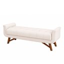 Ver imagem 2 de Puff Recamier 160cm Andros Courino Off White - Sallar Home