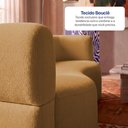 Ver imagem 6 de Sofá Cama Bolge 1,88m Xpand Tech Tecido Bouclê Caramelo Cama Inbox