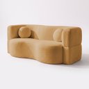 Ver imagem 3 de Sofá Cama Bolge 1,88m Xpand Tech Tecido Bouclê Caramelo Cama Inbox