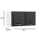 Ver imagem 4 de Kit 2 Armários Aéreos Multiuso Itatiaia Aço 2 Portas New Premium Cozinha e Área de Serviço