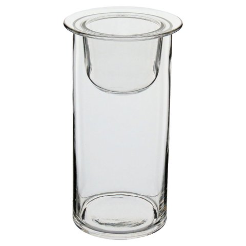 Castiçal Parede Dupla Home&co Eco Crystal 19x12x12cm Transparente Porta Vela