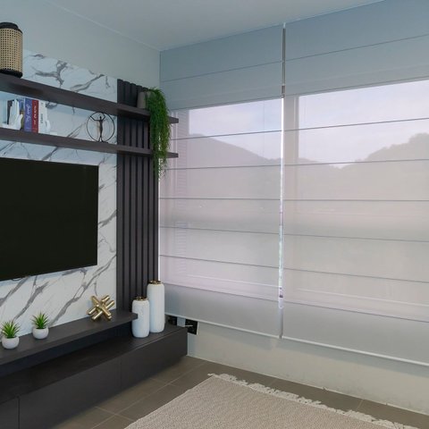 Persiana Romana Tela Solar 5% - ( Largura 230 X Altura 200cm )
