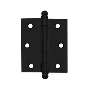 Dobradiça de Aço 1296-1pf 3" X 2,5" Preta Fosca