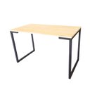 Ver imagem 2 de MESA DE ESCRITÓRIO INDUSTRIAL 100X50CM MADEIRA E PÉ EM L FERRO PINUS 30MM