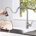 Ver imagem 3 de Torneira Gourmet Monocomando Pull Down Cozinha Mesa Bancada Pia Area Externa Misturador Agua Quente 