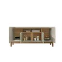 Ver imagem 3 de Rack Lizz 190 Cm Cor:off White/cedro