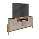 Ver imagem 1 de Rack Lizz 190 Cm Cor:off White/cedro