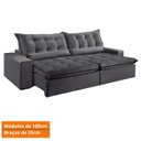 Ver imagem 2 de Sofá Retrátil e Reclinável Montebello 2,50cm com Pillow e Molas Ensacadas - Movenzo Estofados