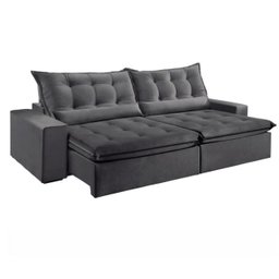 Sofá Retrátil e Reclinável 2,50cm com Pillow e Molas Ensacadas Montebello - Movenzo Estofados - 2