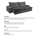 Ver imagem 3 de Sofá Retrátil e Reclinável Montebello 2,50cm com Pillow e Molas Ensacadas - Movenzo Estofados