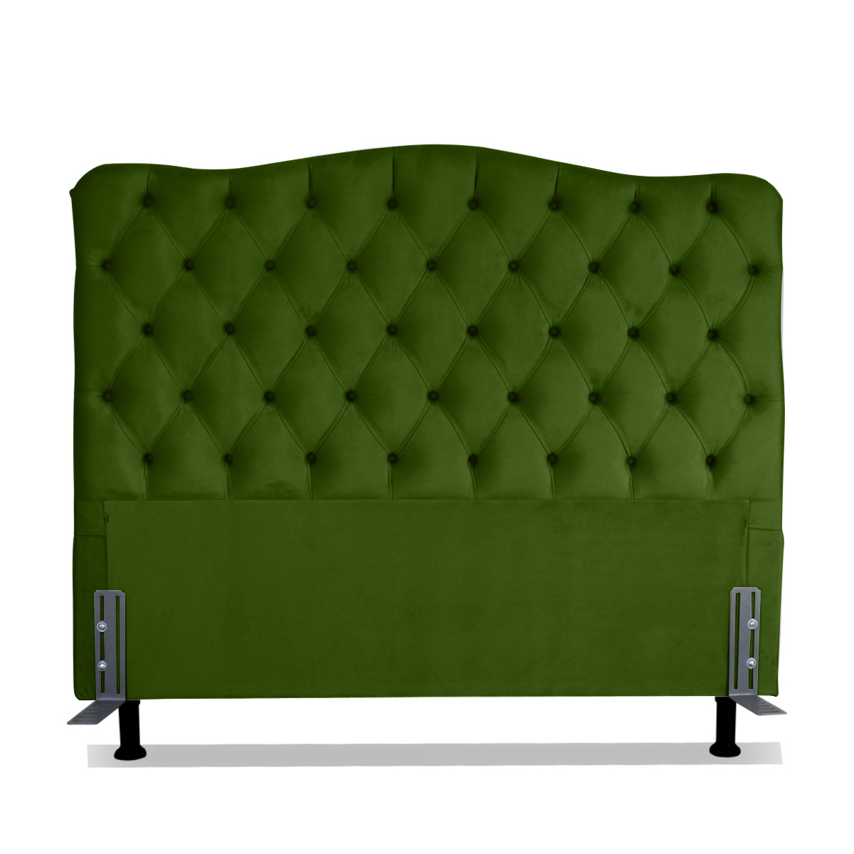 Cabeceira Para Cama Box Queen 1,6 M Realeza:Suede Verde Musgo - 2