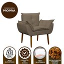 Ver imagem 7 de Kit Poltrona Recepção Pés Madeira Opala