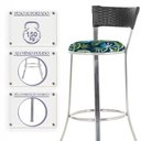 Ver imagem 4 de Banqueta Bistro para Bar, Cozinha, Balcão em Alumínio e Fibra Tc Zanutto 5 Unidades Preta