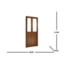 Ver imagem 3 de Porta Lambril Camarão Vidro Mini Boreal 210x90 Fortsul Esquadrisul Abertura Direita