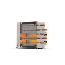 Ver imagem 1 de Churrasqueira Rotativa A Gás GLP 5 Espetos Aço Inox Anodilar