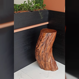 Mesa Lateral Tronc Doré Biofílica Madeira Maciça - 2